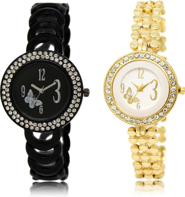

The Shopoholic Fashionable Funky Look Black And White Dial Analog Watch For Girls Watch For Boys And Girl Combo Watch - For Women