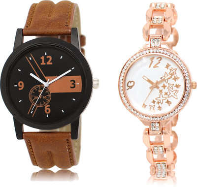 

The Shopoholic Fashionable Funky Look Black And Brown And White Dial Analog Watch For Boys And Girls Watches For Girls Stylish Watch - For Men & Women