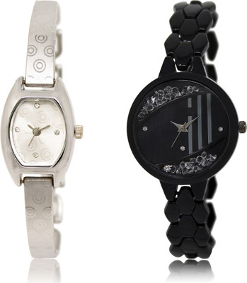 

The Shopoholic Fashionable Funky Look Silver And Black Dial Analog Watch For Girls Watch For A Women Watch - For Women