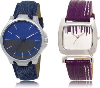 

The Shopoholic Fashionable Funky Look Blue And Grey And Silver Dial Analog Watch For Boys And Girls Love Watch Watch - For Men & Women