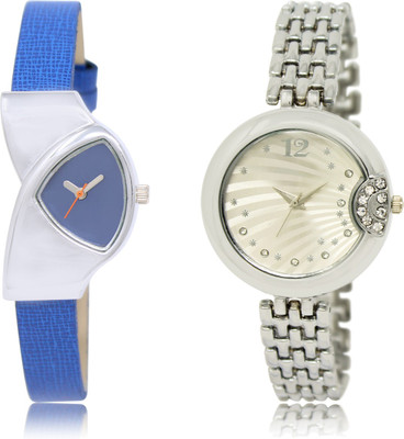 

The Shopoholic Latest Collection Fancy And Attractive Blue And Silver Dial Analog Watch For Girls New Watch Watch - For Women