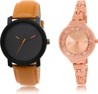 

The Shopoholic Fashionable Fancy CollectionÂ Black And Rose Gold Dial Analog Watch For Boys And Girls Men Stylish Watch Watch - For Men & Women