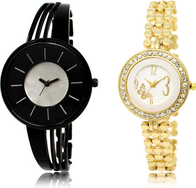 

The Shopoholic Fashionable Fancy CollectionÃÂ Black And Silver And White Dial Analog Watch For Girls Womens Fashion Watch Watch - For Women
