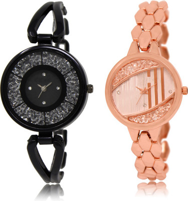 

The Shopoholic New Collection Black And Rose Gold Dial Analog Watch For Girls Watch Light Watch - For Women