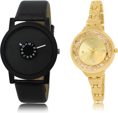 

The Shopoholic Fashionable Funky Look Black And Gold Dial Analog Watch For Boys And Girls Watch For Women Watch - For Men & Women