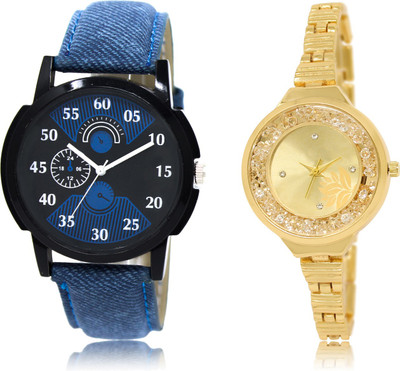 

The Shopoholic Best Combo Pack Black And Blue And Gold Dial Analog Watch For Boys And Girls Watch For Men White Watch - For Men & Women