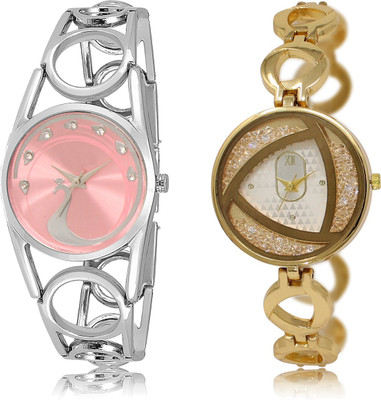 

The Shopoholic Treny and Precious Pink And Silver Dial Analog Watch For Girls Girl Watchs Watch - For Women