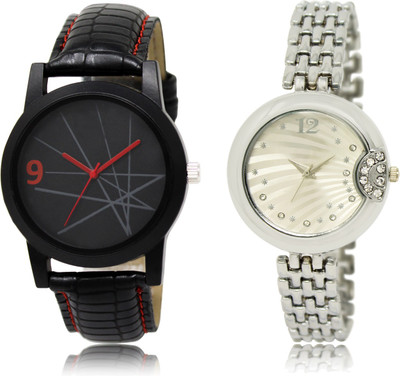 

The Shopoholic Stylist Designer Combo Pack 2 Black And Silver Dial Analog Watch For Boys And Girls Stylish Watches For Men Watch - For Men & Women