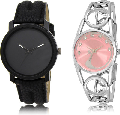 

The Shopoholic New Collection Black And Pink Dial Analog Watch For Boys And Girls Watch Belt Watch - For Men & Women