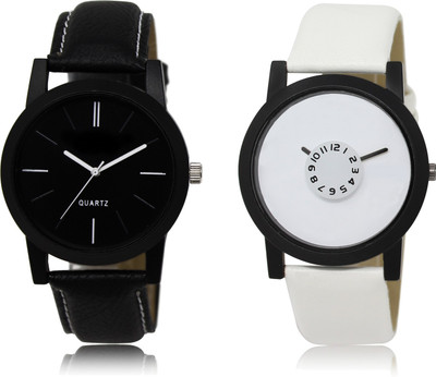 

The Shopoholic Stylist Designer Combo Pack 2 Black And White Dial Analog Watch For Boys Boy Watches Watch - For Men