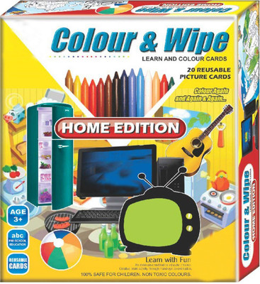 

Shy Products Color and Wipe Crayons - Home Edition, Multi Color
