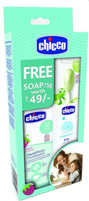 

Chicco Oral Care Pack 12 Months+ ( Toothpaste, Toothbrush and Soap)(White)