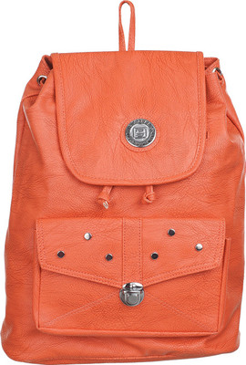 

Al Jazeera Hi Design Stylish Trendy Fashionable Baggit Caprese Lavie Diana Korr Butterfly Leather College Backpack For Girls Women Ladies 5 L Backpack(Orange)