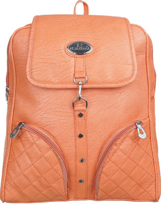 

Al Jazeera Hi Design Stylish Trendy Fashionable Baggit Caprese Lavie Diana Korr Butterfly Leather College Backpack For Girls Women Ladies 5 L Backpack(Orange)