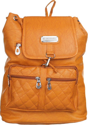 

Al Jazeera Hi Design Stylish Trendy Fashionable Baggit Caprese Lavie Diana Korr Butterfly Leather College Backpack For Girls Women Ladies 5 L Backpack(Yellow)