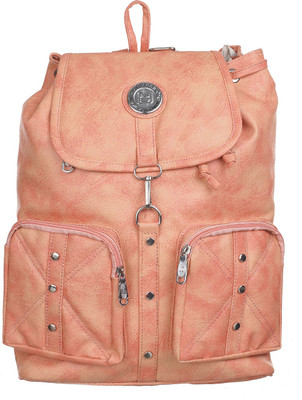 

Al Jazeera Hi Design Stylish Trendy Fashionable Baggit Caprese Lavie Diana Korr Butterfly Leather College Backpack For Girls Women Ladies 5 L Backpack(Pink)