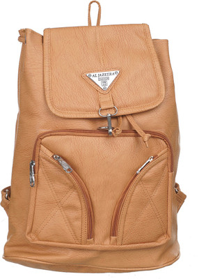 

Al Jazeera Hi Design Stylish Trendy Fashionable Baggit Caprese Lavie Diana Korr Butterfly Leather College Backpack For Girls Women Ladies 5 L Backpack(Tan)