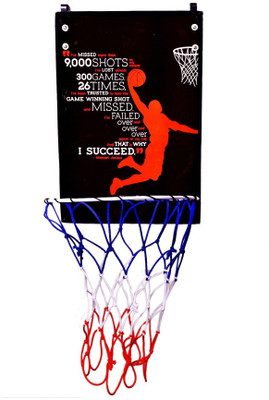 

SPORTSHOLIC Hangable Basketball Ring For Size 5 Basket Balls For Indoor Use Basketball Ring(5 Basketball Size With Net)