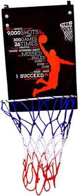 

SPORTSHOLIC Hangable Basketball Board For Size 5 Basket Balls For Indoor Use Basketball Ring(5 Basketball Size With Net)