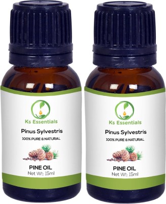 

Ks Essentials 100% Pure Pine Oil Natural & Undiluted Essential Oil(15ml)Each(15 ml)