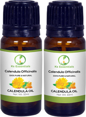 

Ks Essentials 100% Pure Calendula Essential Oil Pure Natural & Undiluted For Skin care & Hair (10ml)Each(10 ml)