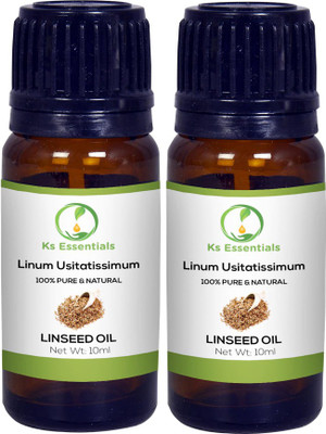 

Ks Essentials 100% Pure Linseed Carrier Oil (Linum Usitatissimum)(10ml)Each(10 ml)