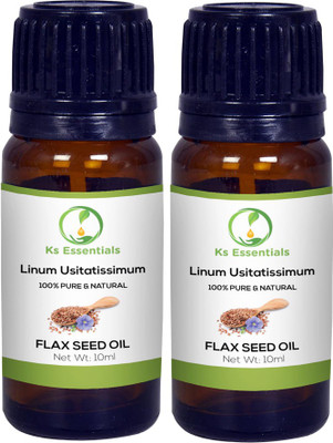 

Ks Essentials 100% Pure Flax Seed Carrier Oil (Linum Usitatissimum)(10ml)Each(10 ml)
