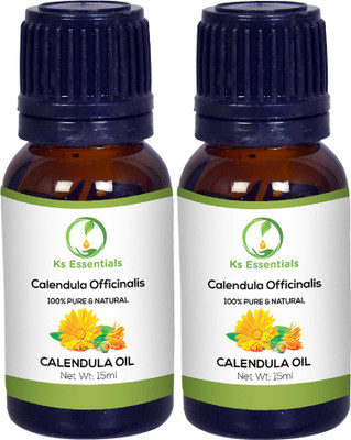 

Ks Essentials 100% Pure Calendula Essential Oil Pure Natural & Undiluted For Skin care & Hair(15ml)Each(15 ml)