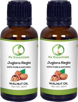 

Ks Essentials 100% Pure Walnut Oil (Juglans regia) Natural & Undiluted(30ml)Each(30 ml)