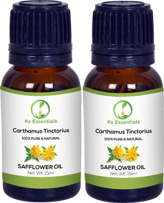 

Ks Essentials 100% Pure Safflower Oil (Carthamus tinctorius) Natural & Undiluted(15ml)Each(15 ml)