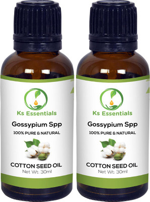 

Ks Essentials 100% Pure Cotton Seed Oil (Gossypium Spp)(30ml)Each(30 ml)