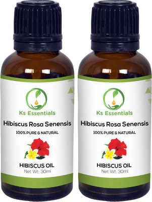 

Ks Essentials 100% Pure Hibiscus Oil (Hibiscus rosa senensis) Natural Therapeutic Grade(30ml)Each(30 ml)