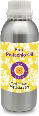 

Deve Herbes Pure Pistachio Oil 1250ml (Pistacia vera) 100% Natural Therapeutic Grade Cold Pressed(1250 ml)