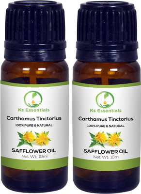 

Ks Essentials 100% Pure Safflower Oil (Carthamus tinctorius) Natural & Undiluted(10ml)Each(10 ml)