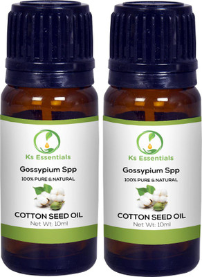 

Ks Essentials 100% Pure Cotton Seed Oil (Gossypium Spp)(10ml)Each(10 ml)