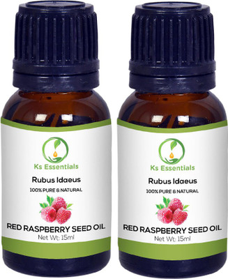 

Ks Essentials 100% Pure Red Raspberry Seed Oil (Rubus idaeus) Natural & Undiluted(15ml)Each(15 ml)