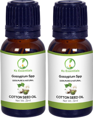

Ks Essentials 100% Pure Cotton Seed Oil (Gossypium Spp)(15ml)Each(15 ml)