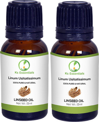 

Ks Essentials 100% Pure Linseed Carrier Oil (Linum Usitatissimum) (15ml)Each(15 ml)