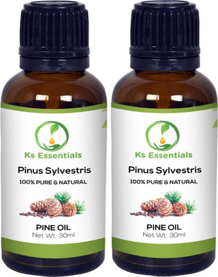 

Ks Essentials 100% Pure Pine Oil Natural & Undiluted Essential Oil(30ml)Each(30 ml)