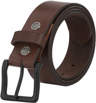 

ShopnZ Men Casual Brown Genuine Leather Belt