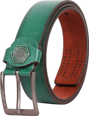 

Friendskart Men Casual, Formal, Party, Evening Green Artificial Leather Belt