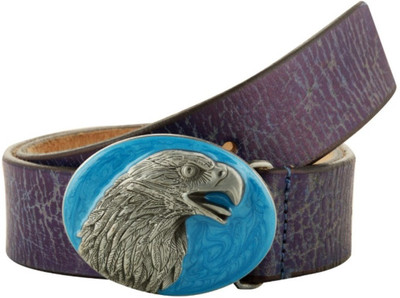 

Creative Crafts Men & Women Party Blue Genuine Leather Belt