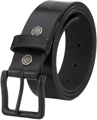 

ShopnZ Men Casual Black Genuine Leather Belt