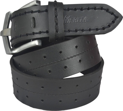 

NERITA Men Casual Black Genuine Leather Belt