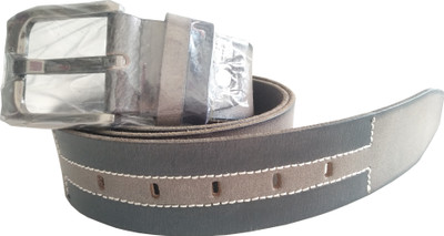 

Fashion Avenue Men Grey Genuine Leather Belt