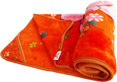 

Blue horse Printed  Mink Blanket(Poly Cotton, Orange Cili