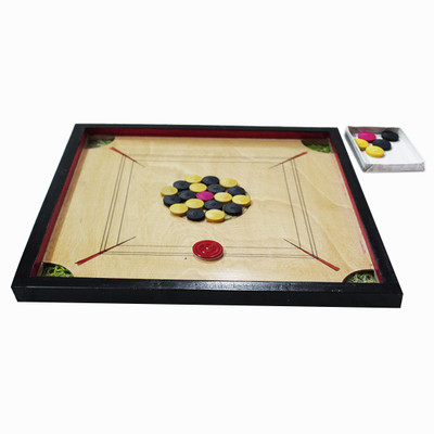 

Abaronee 22 inch Carrom Board high Quality Wooden Water Proof with Free Coins and Striker 22 inch Carrom Board(Multicolor)