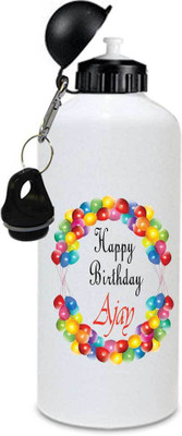 

Juvixbuy Happy Birthday Ajay PrintedSipper bottle 750 ml Sipper(Pack of 1, Multicolor), White