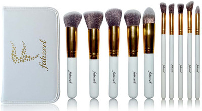 

Fabzeel Cosmetic Kabuki Makeup Brush Set with Storage Pouch Box (Set of 10)(Pack of 10)
