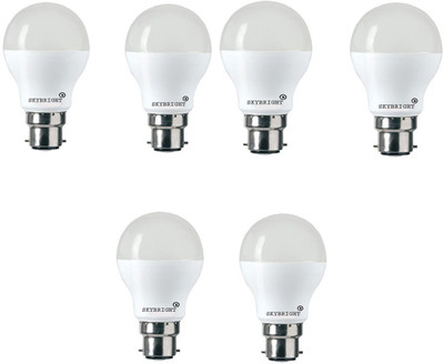 skybright 12 W Basic Standard B22 LED Bulb(White, Pack of 6)